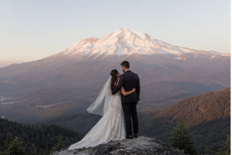 Mount Shasta wedding photography by B4M Studio